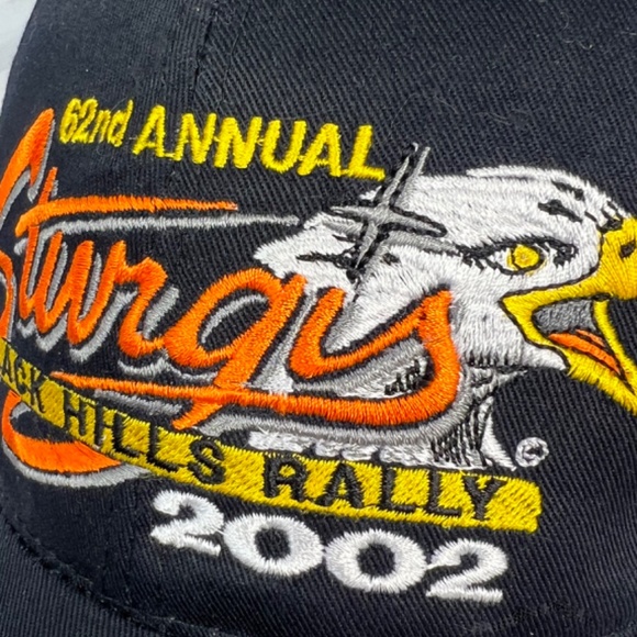 NWOT |•STURGIS BIKE RALLY•| Black Hills 62nd 2002 Unisex Baseball Hat/Cap - Picture 3 of 9